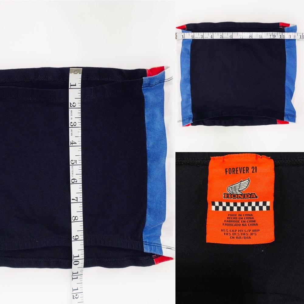 F21 x Honda Collection Striped Crop Tube Top - Picture 8 of 8